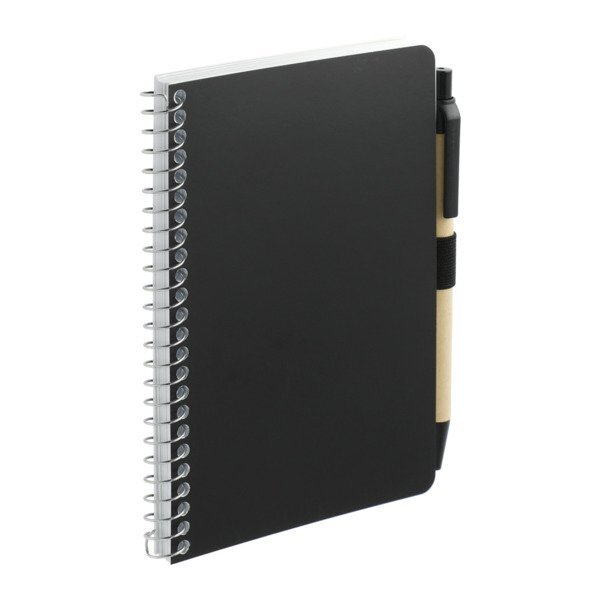 FSC Mix Pocket Spiral Notebook w/ Pen, 4" x 6"