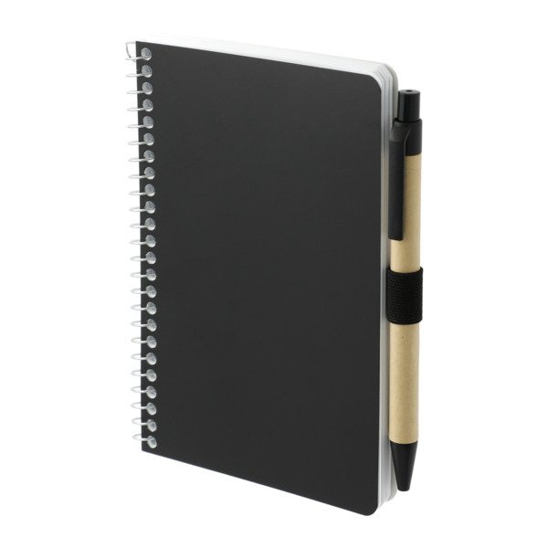 FSC Mix Pocket Spiral Notebook w/ Pen, 4" x 6"