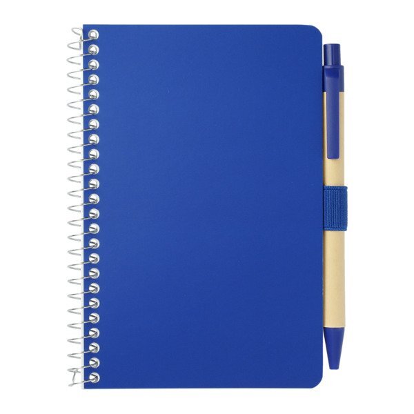 FSC Mix Pocket Spiral Notebook w/ Pen, 4" x 6"