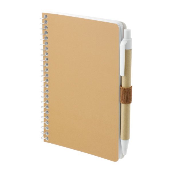 FSC Mix Pocket Spiral Notebook w/ Pen, 4" x 6"