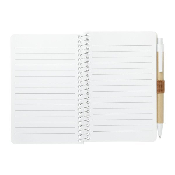FSC Mix Pocket Spiral Notebook w/ Pen, 4" x 6"