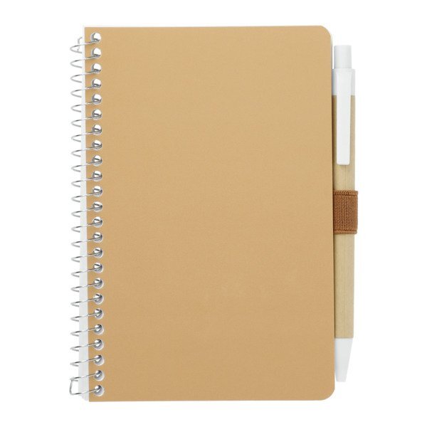 FSC Mix Pocket Spiral Notebook w/ Pen, 4" x 6"