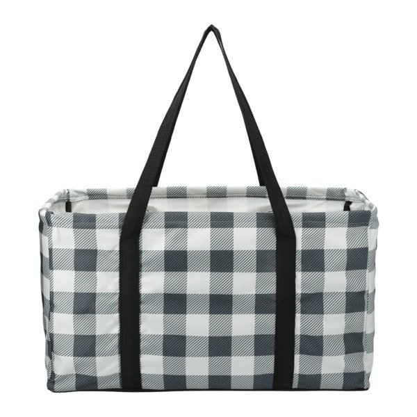 Buffalo Plaid Polyester Utility Tote