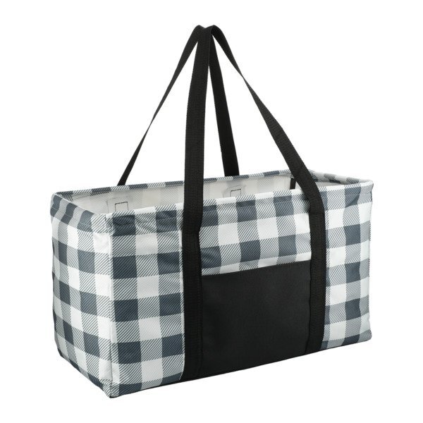 Buffalo Plaid Polyester Utility Tote