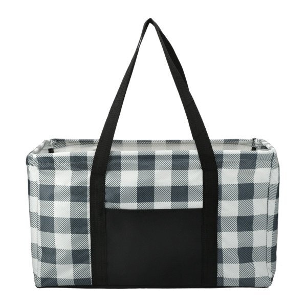 Buffalo Plaid Polyester Utility Tote