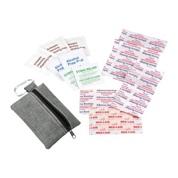 Zippered 20-Piece First Aid Pouch