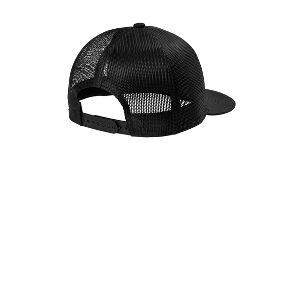 Port Authority® Structured Snapback Flat Bill Trucker Cap