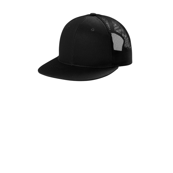 Port Authority® Structured Snapback Flat Bill Trucker Cap