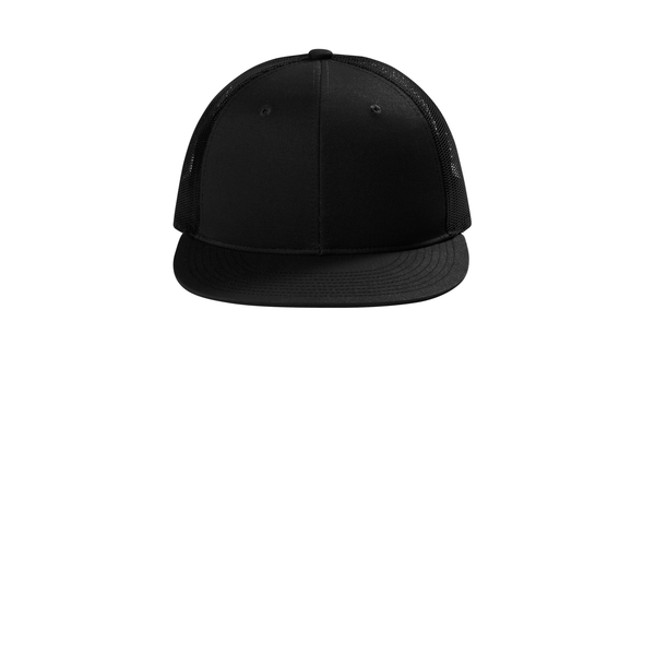 Port Authority® Structured Snapback Flat Bill Trucker Cap