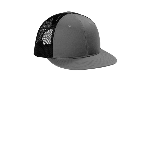 Port Authority® Structured Snapback Flat Bill Trucker Cap