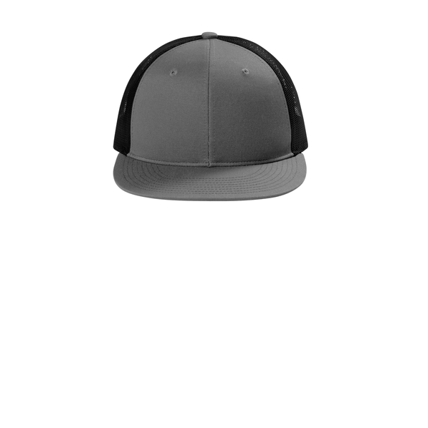 Port Authority® Structured Snapback Flat Bill Trucker Cap