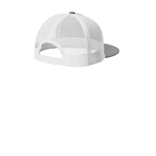 Port Authority® Structured Snapback Flat Bill Trucker Cap