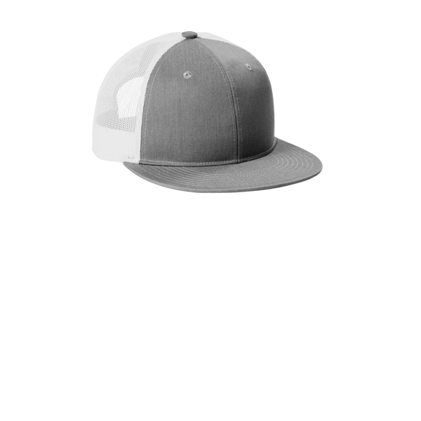 Port Authority® Structured Snapback Flat Bill Trucker Cap