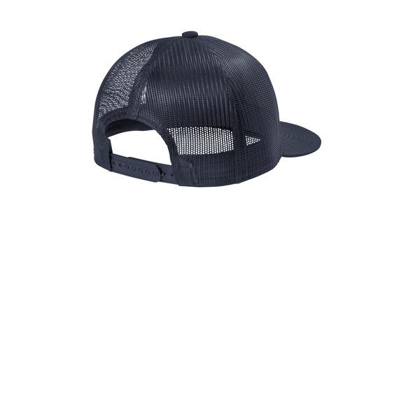 Port Authority® Structured Snapback Flat Bill Trucker Cap