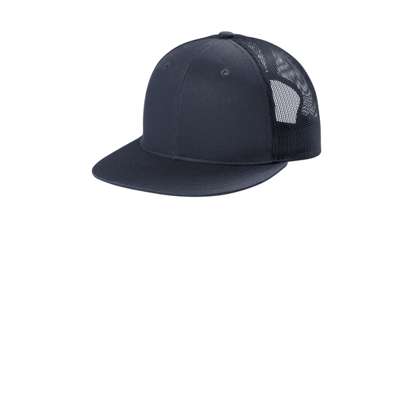 Port Authority® Structured Snapback Flat Bill Trucker Cap