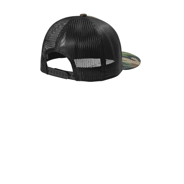Port Authority® Structured Snapback Flat Bill Trucker Cap