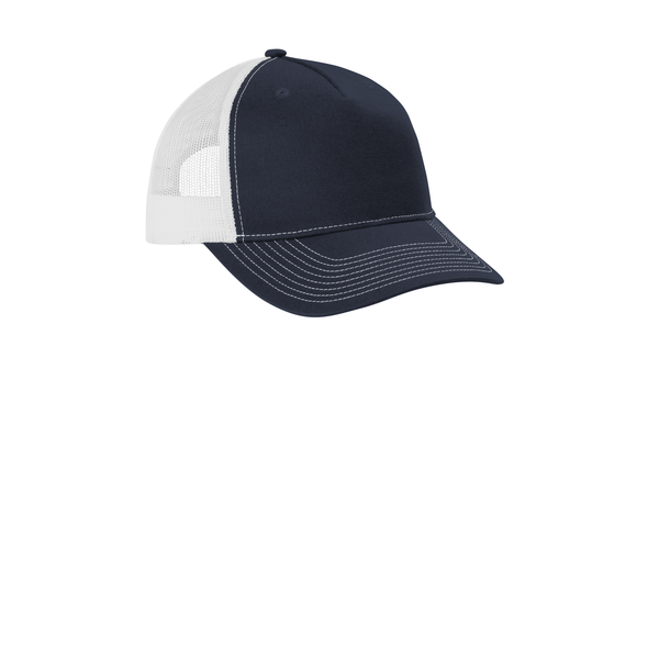 Port Authority® Structured Snapback Five-Panel Trucker Cap