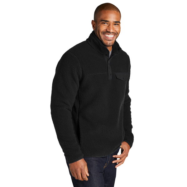 Port Authority® Camp Fleece Snap Men's Pullover