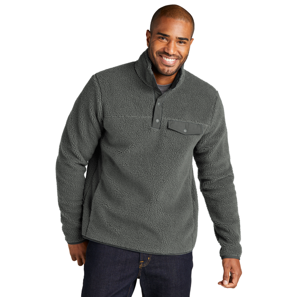 Port Authority® Camp Fleece Snap Men's Pullover