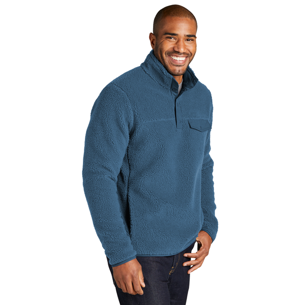 Port Authority® Camp Fleece Snap Men's Pullover
