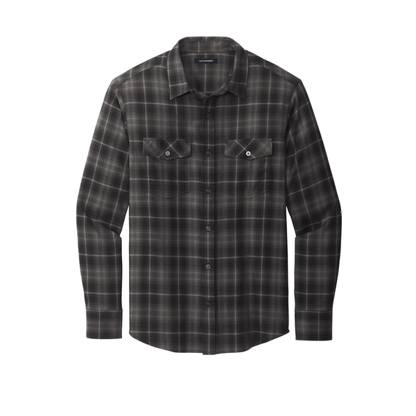 Port Authority® Long Sleeve Ombre Plaid Men's Shirt