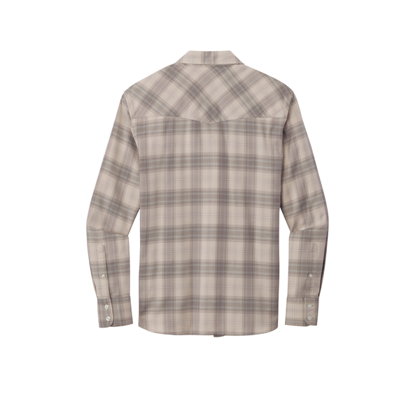 Port Authority® Long Sleeve Ombre Plaid Men's Shirt