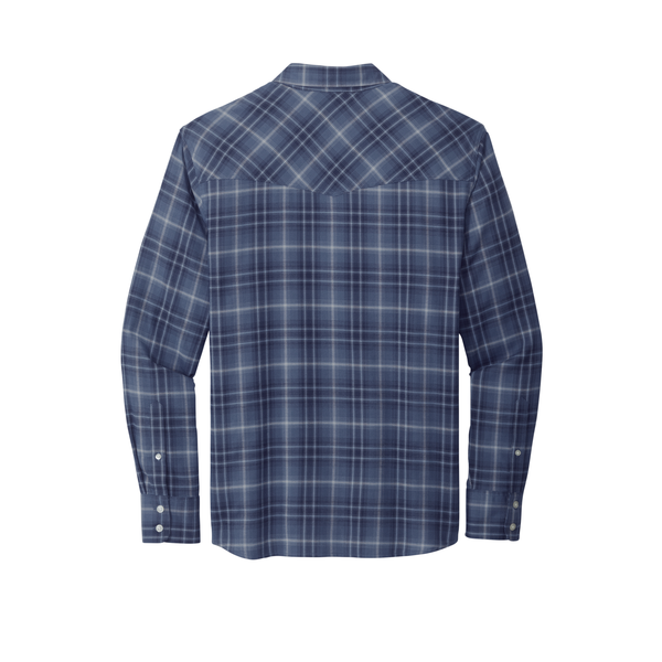 Port Authority® Long Sleeve Ombre Plaid Men's Shirt