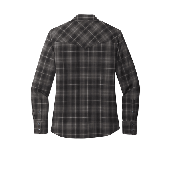 Port Authority® Long Sleeve Ombre Plaid Ladies' Shirt