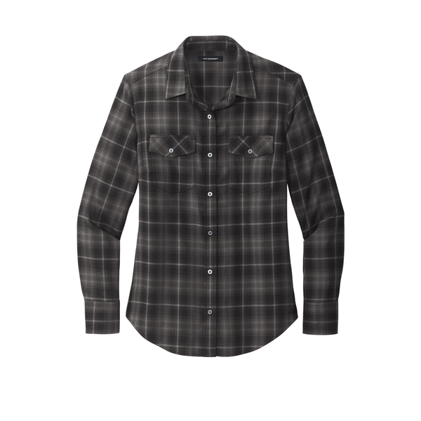 Port Authority® Long Sleeve Ombre Plaid Ladies' Shirt