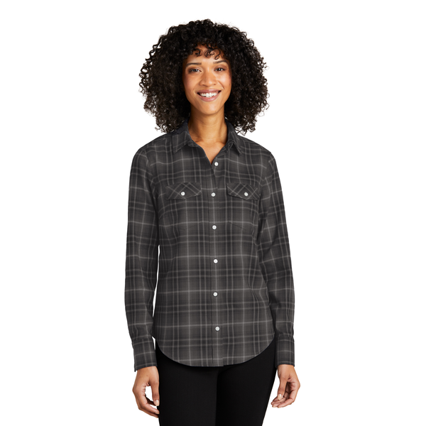 Port Authority® Long Sleeve Ombre Plaid Ladies' Shirt