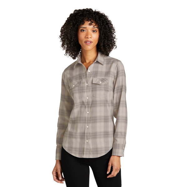 Port Authority® Long Sleeve Ombre Plaid Ladies' Shirt