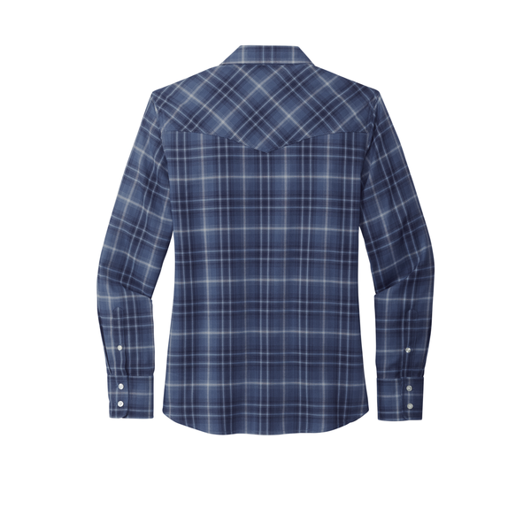 Port Authority® Long Sleeve Ombre Plaid Ladies' Shirt