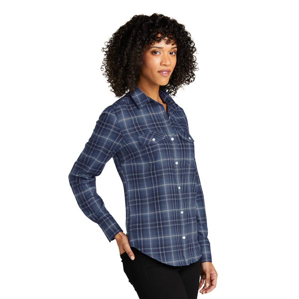 Port Authority® Long Sleeve Ombre Plaid Ladies' Shirt