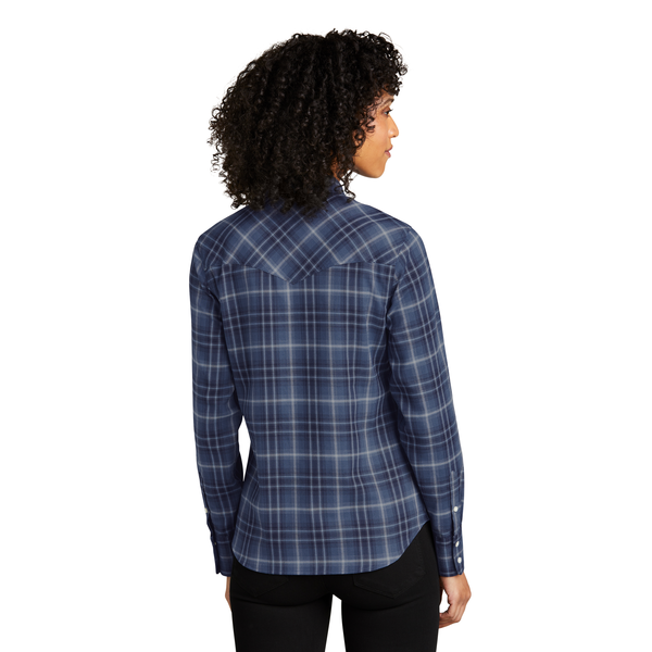 Port Authority® Long Sleeve Ombre Plaid Ladies' Shirt