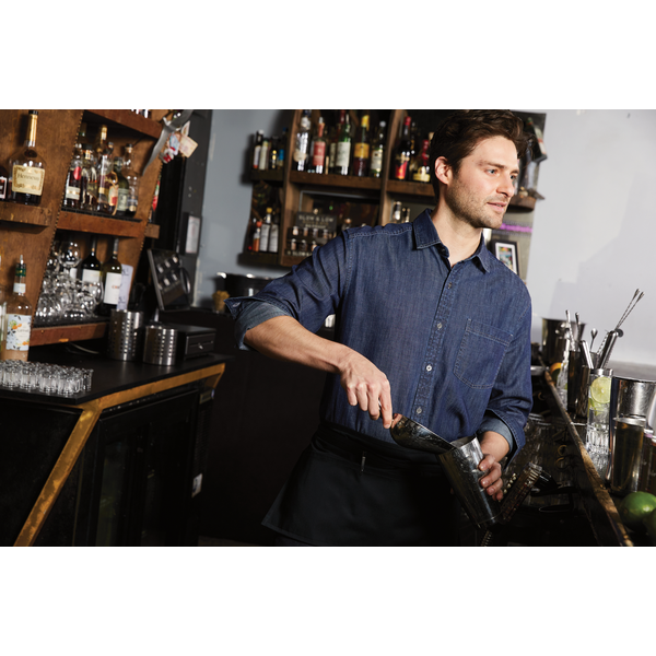 Port Authority® Long Sleeve Perfect Denim Men's Shirt