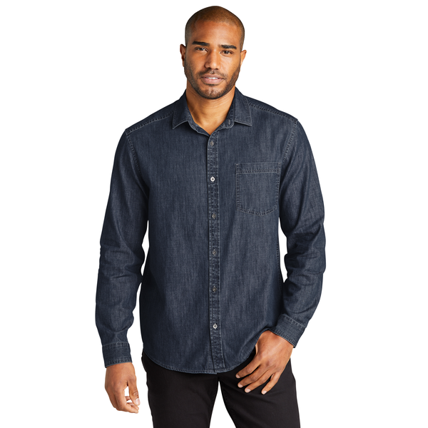Port Authority® Long Sleeve Perfect Denim Men's Shirt