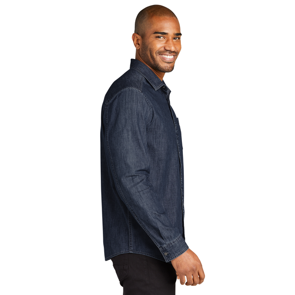 Port Authority® Long Sleeve Perfect Denim Men's Shirt