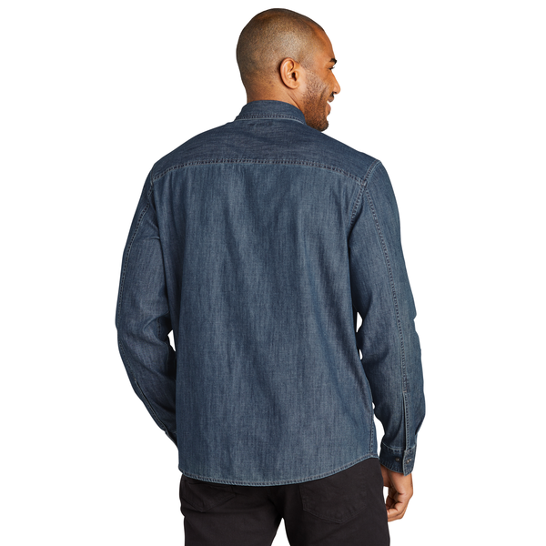 Port Authority® Long Sleeve Perfect Denim Men's Shirt