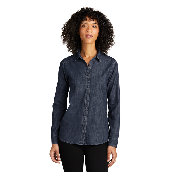Port Authority® Long Sleeve Perfect Denim Ladies' Shirt