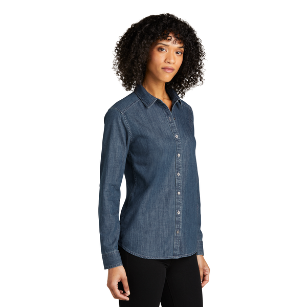 Port Authority® Long Sleeve Perfect Denim Ladies' Shirt