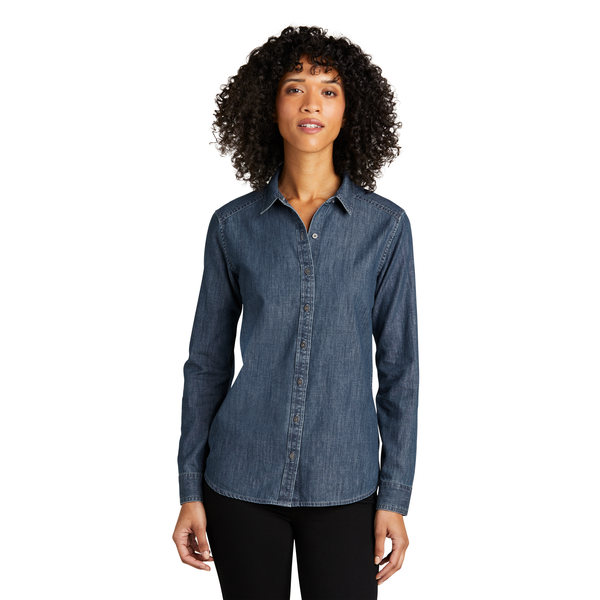 Port Authority® Long Sleeve Perfect Denim Ladies' Shirt
