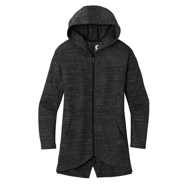 OGIO® Flux Poly/Cotton Full Zip Ladies' Hooded Jacket