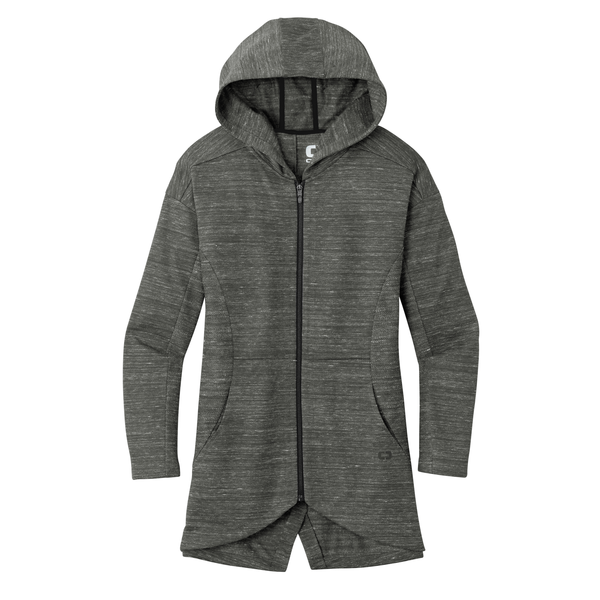 OGIO® Flux Poly/Cotton Full Zip Ladies' Hooded Jacket