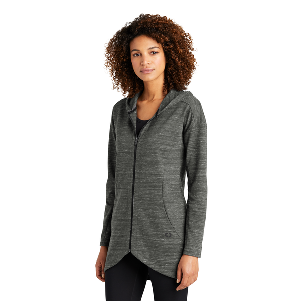 OGIO® Flux Poly/Cotton Full Zip Ladies' Hooded Jacket