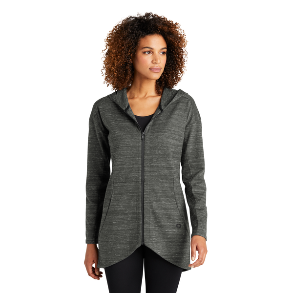 OGIO® Flux Poly/Cotton Full Zip Ladies' Hooded Jacket