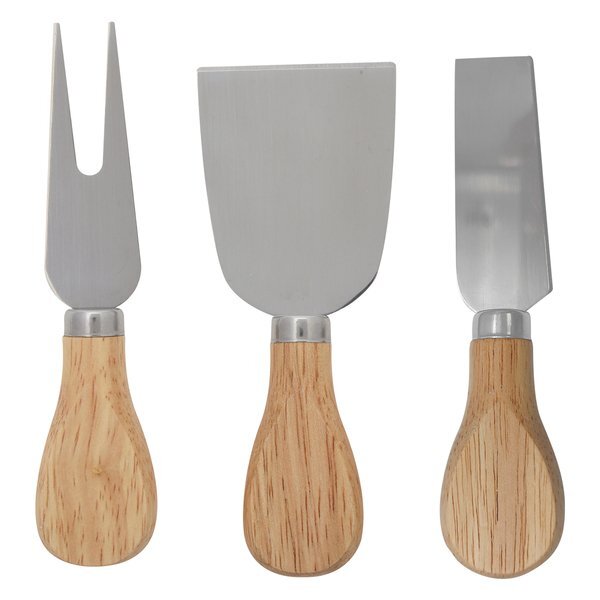 Three-Piece Bamboo Cheese Server Set
