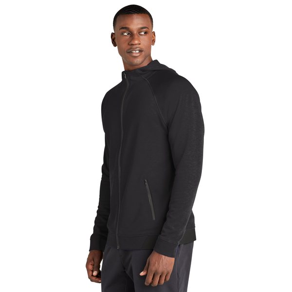 Sport-Tek® PosiCharge® Strive Poly/Cotton Fleece Hooded Men's Full-Zip