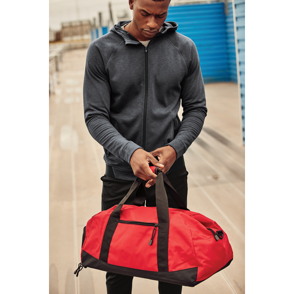 Sport-Tek® PosiCharge® Strive Poly/Cotton Fleece Hooded Men's Full-Zip