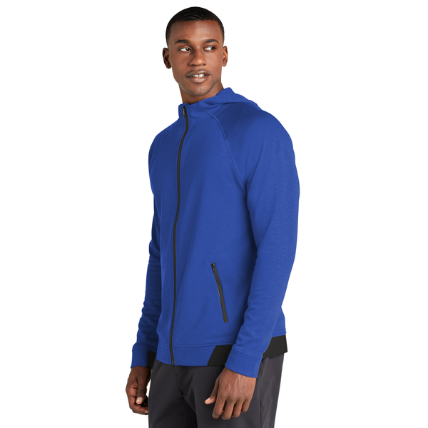 Sport-Tek® PosiCharge® Strive Poly/Cotton Fleece Hooded Men's Full-Zip