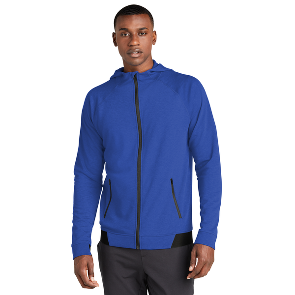 Sport-Tek® PosiCharge® Strive Poly/Cotton Fleece Hooded Men's Full-Zip